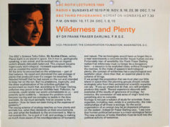 BBC Reith Lectures 1969 – Wilderness and Plenty – Man and Nature Clip 2